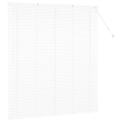 vidaXL Venetian Blinds Height Adjustable White 175 x 160 cm Aluminium