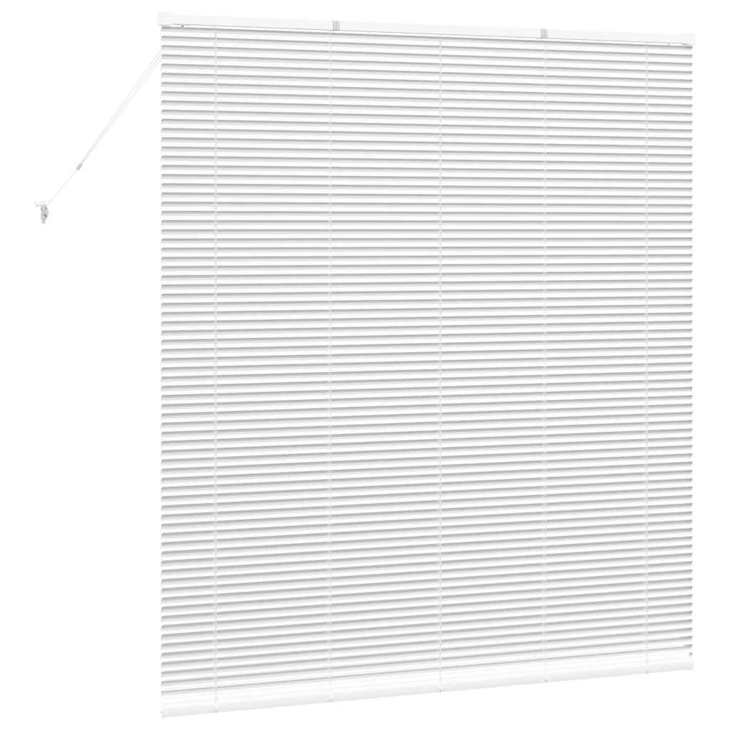 vidaXL Venetian Blinds Height Adjustable White 175 x 160 cm Aluminium