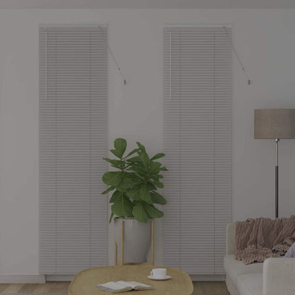 vidaXL Venetian Blinds Height Adjustable White 220 x 55 cm Aluminium