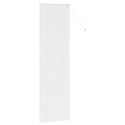 vidaXL Venetian Blinds Height Adjustable White 220 x 55 cm Aluminium