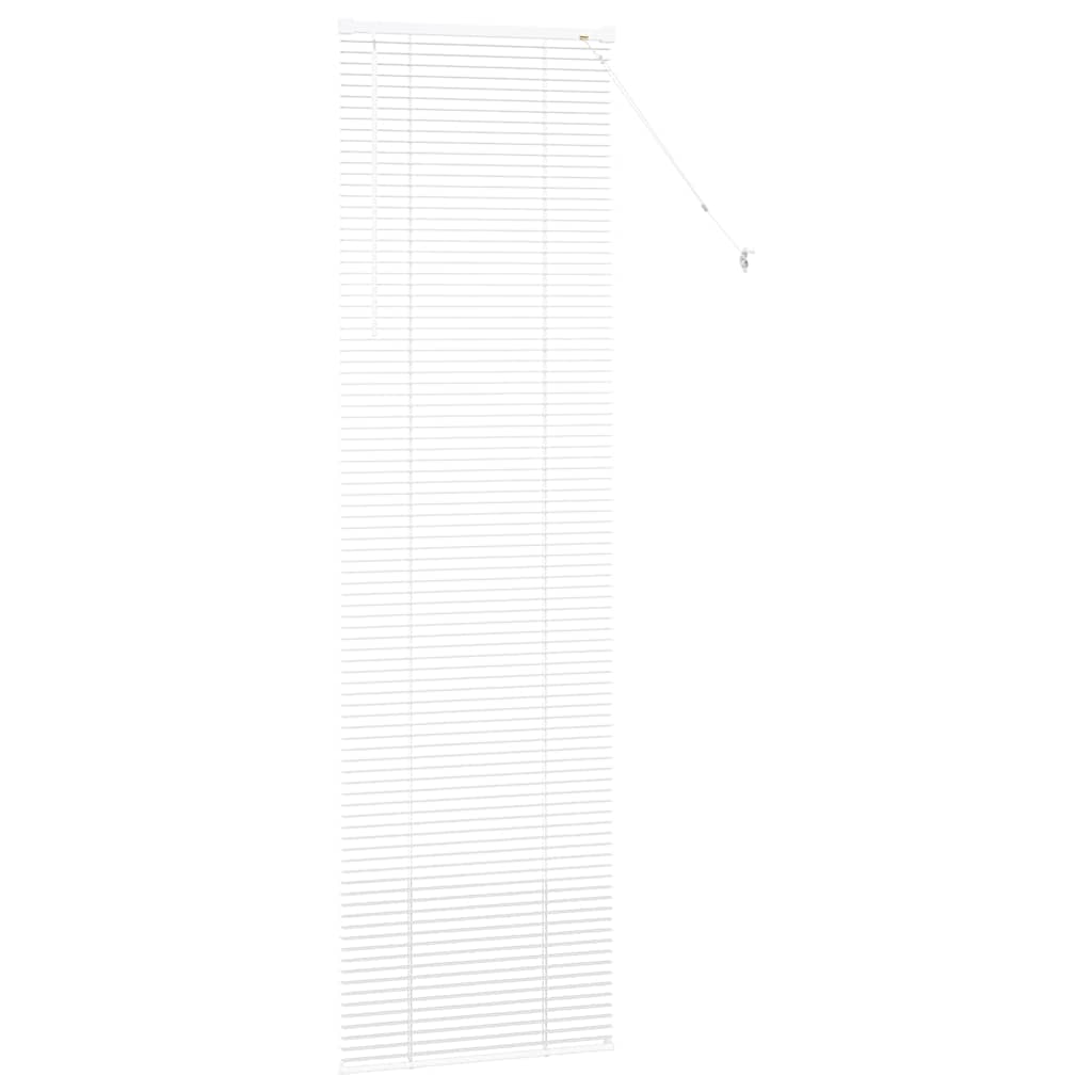 vidaXL Venetian Blinds Height Adjustable White 220 x 65 cm Aluminium