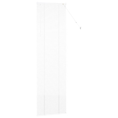 vidaXL Venetian Blinds Height Adjustable White 220 x 65 cm Aluminium