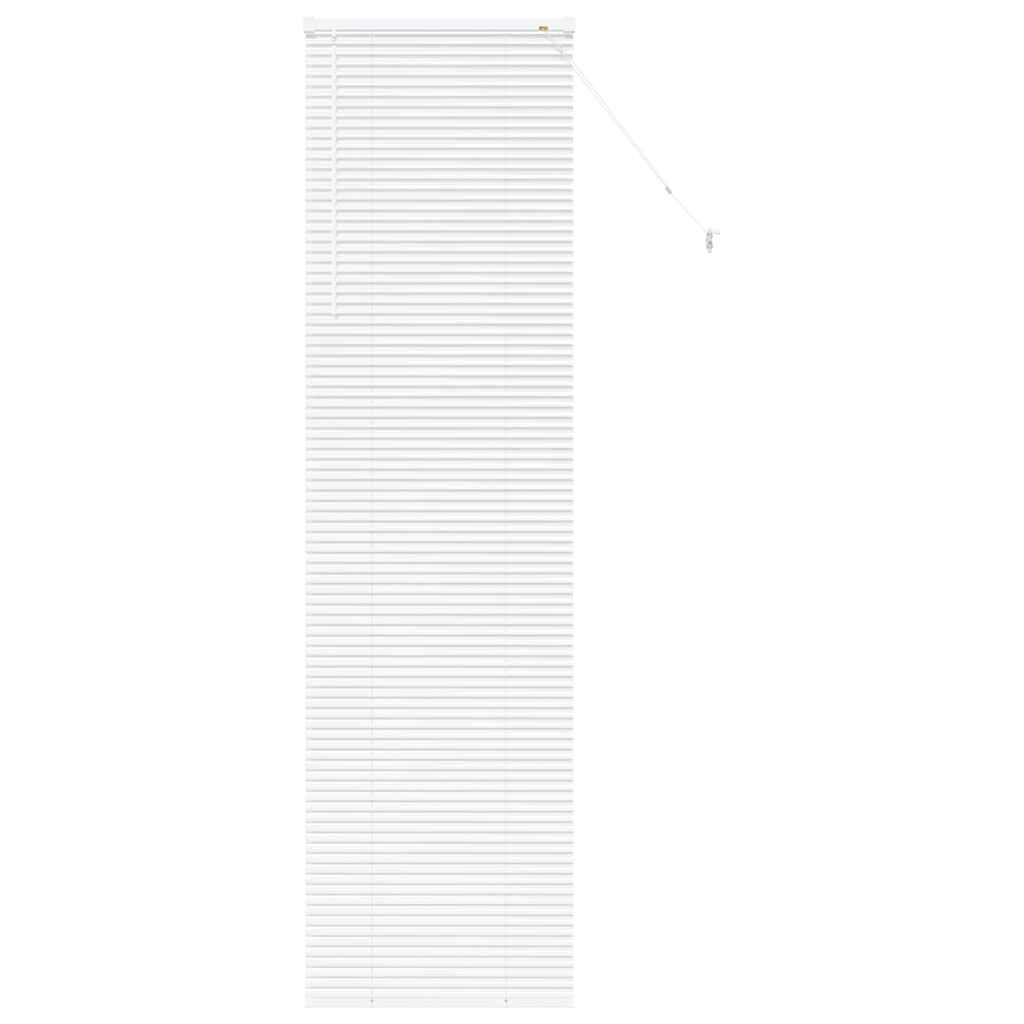 vidaXL Venetian Blinds Height Adjustable White 220 x 65 cm Aluminium