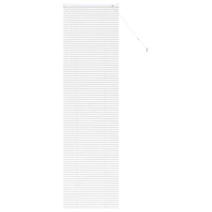 vidaXL Venetian Blinds Height Adjustable White 220 x 65 cm Aluminium
