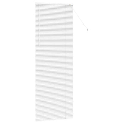vidaXL Venetian Blinds Height Adjustable White 220 x 70 cm Aluminium