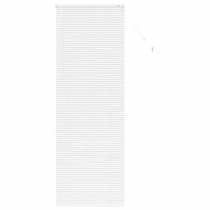 vidaXL Venetian Blinds Height Adjustable White 220 x 70 cm Aluminium
