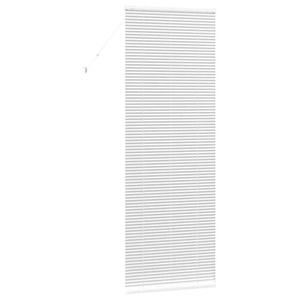 vidaXL Venetian Blinds Height Adjustable White 220 x 75 cm Aluminium