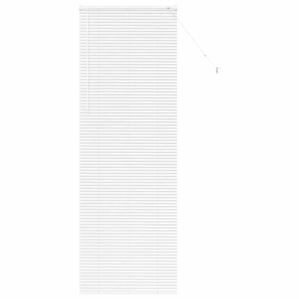 vidaXL Venetian Blinds Height Adjustable White 220 x 75 cm Aluminium