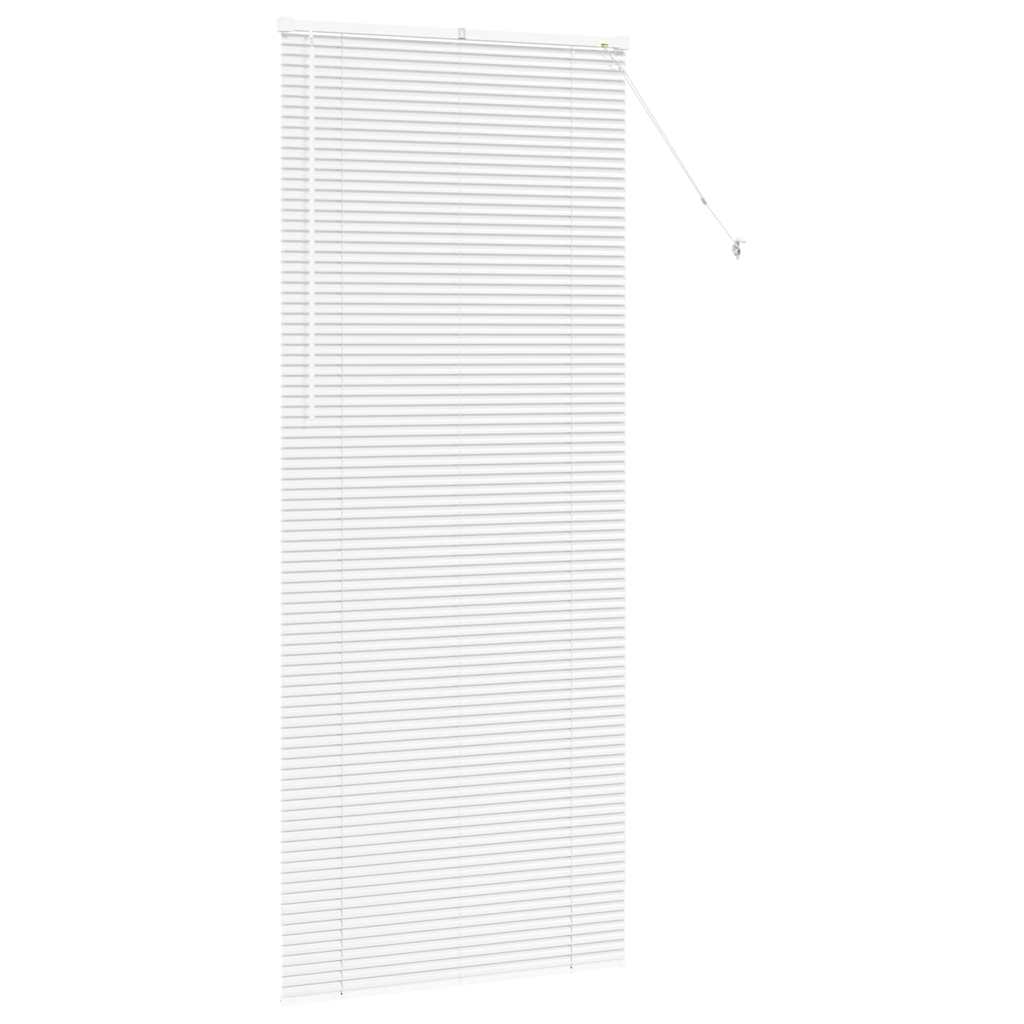 vidaXL Venetian Blinds Height Adjustable White 220 x 85 cm Aluminium