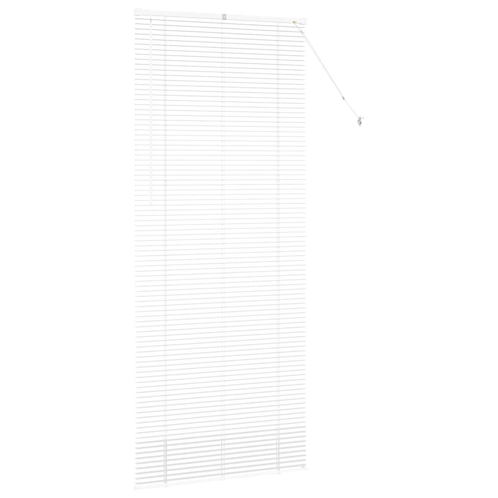 vidaXL Venetian Blinds Height Adjustable White 220 x 90 cm Aluminium