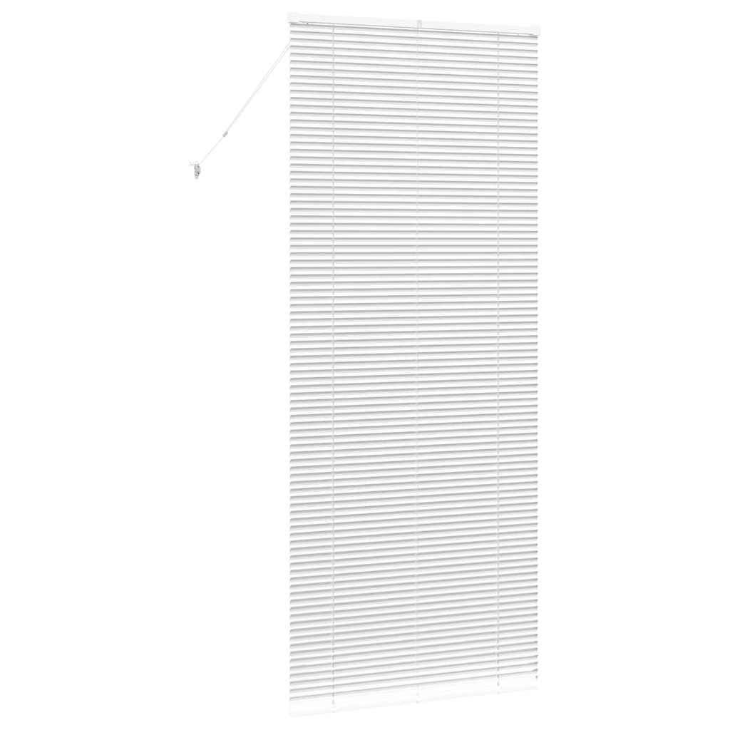 vidaXL Venetian Blinds Height Adjustable White 220 x 90 cm Aluminium