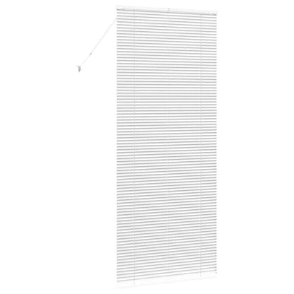 vidaXL Venetian Blinds Height Adjustable White 220 x 90 cm Aluminium
