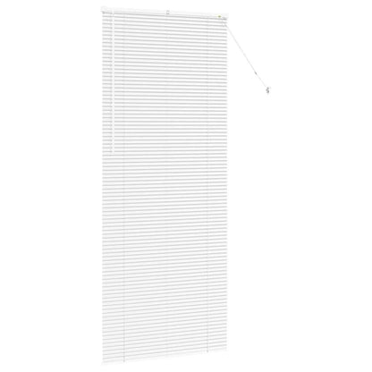 vidaXL Venetian Blinds Height Adjustable White 220 x 95 cm Aluminium