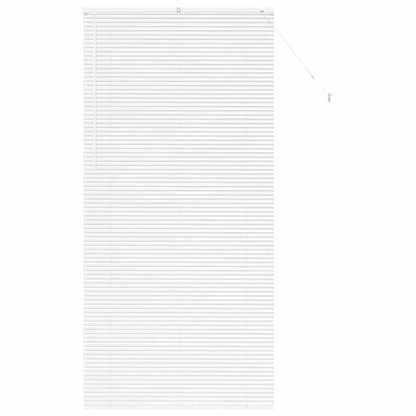 vidaXL Venetian Blinds Height Adjustable White 220 x 100 cm Aluminium