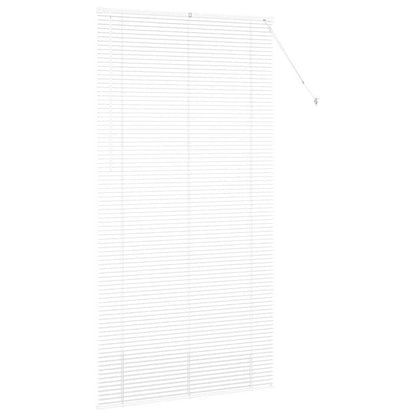 vidaXL Venetian Blinds Height Adjustable White 220 x 110 cm Aluminium