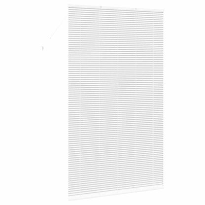 vidaXL Venetian Blinds Height Adjustable White 220 x 125 cm Aluminium