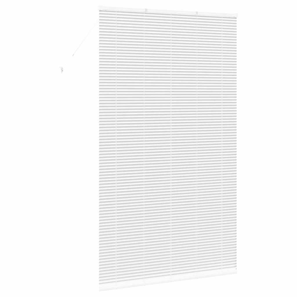 vidaXL Venetian Blinds Height Adjustable White 220 x 135 cm Aluminium