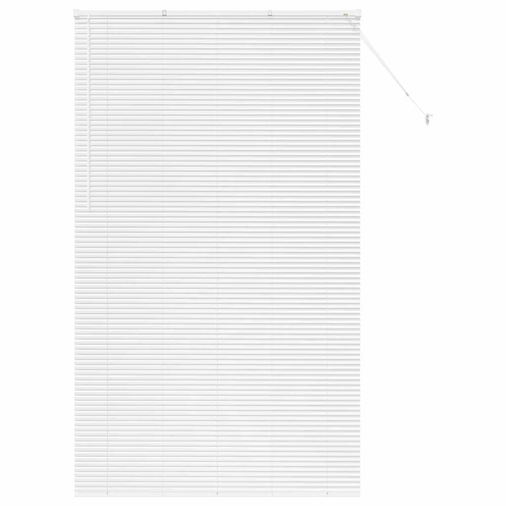 vidaXL Venetian Blinds Height Adjustable White 220 x 135 cm Aluminium
