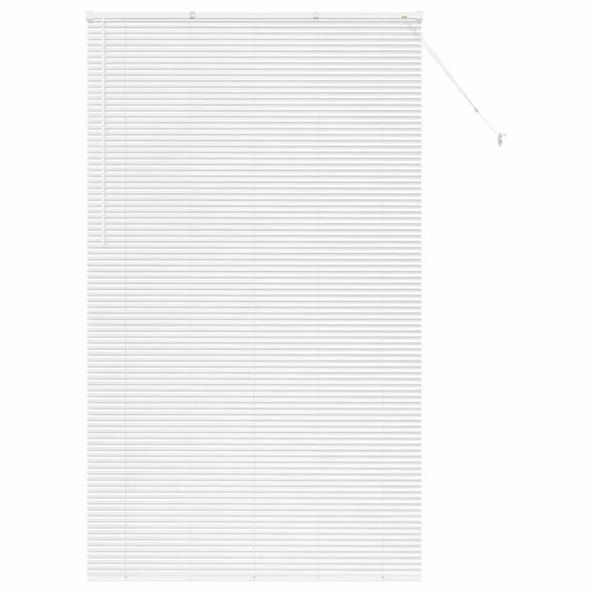 vidaXL Venetian Blinds Height Adjustable White 220 x 135 cm Aluminium