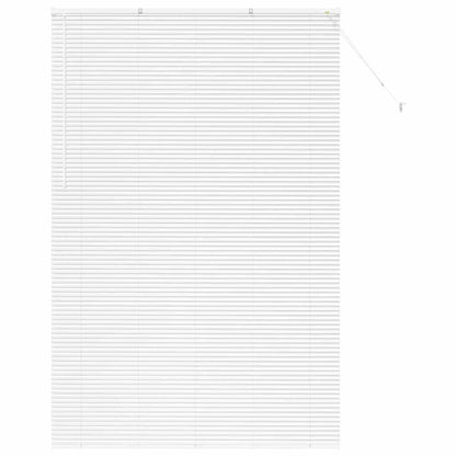 vidaXL Venetian Blinds Height Adjustable White 220 x 140 cm Aluminium