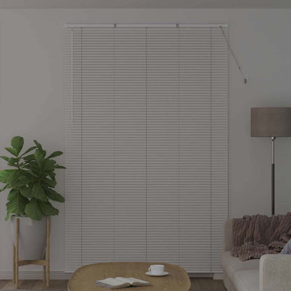 vidaXL Venetian Blinds Height Adjustable White 220 x 145 cm Aluminium