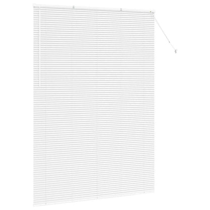 vidaXL Venetian Blinds Height Adjustable White 220 x 155 cm Aluminium