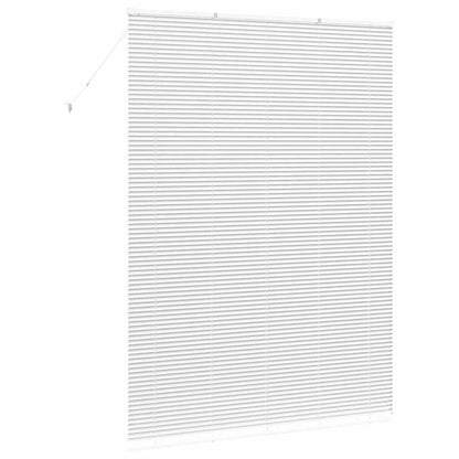 vidaXL Venetian Blinds Height Adjustable White 220 x 155 cm Aluminium