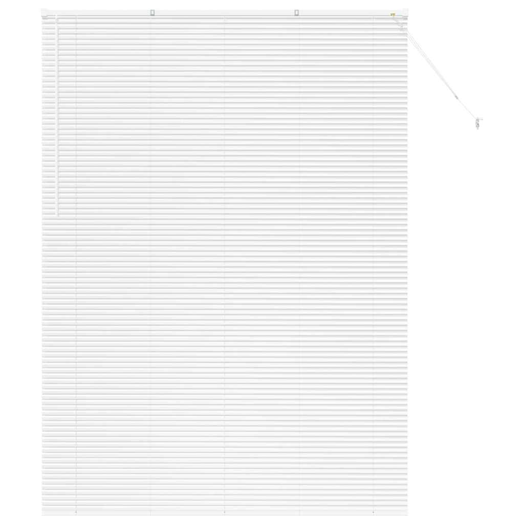 vidaXL Venetian Blinds Height Adjustable White 220 x 160 cm Aluminium