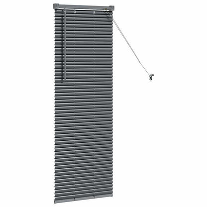 vidaXL Venetian Blinds Manual Dark Grey 130 x 45 cm Aluminium