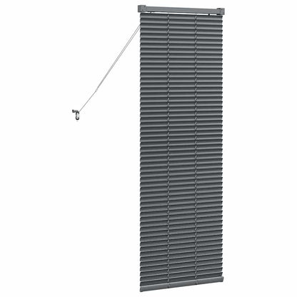 vidaXL Venetian Blinds Manual Dark Grey 130 x 45 cm Aluminium