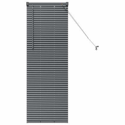 vidaXL Venetian Blinds Manual Dark Grey 130 x 45 cm Aluminium