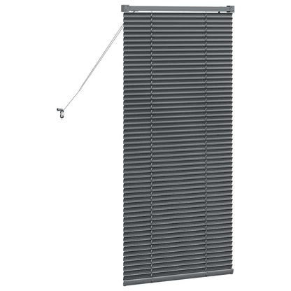 vidaXL Venetian Blinds Manual Dark Grey 130 x 55 cm Aluminium