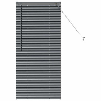 vidaXL Venetian Blinds Manual Dark Grey 130 x 55 cm Aluminium