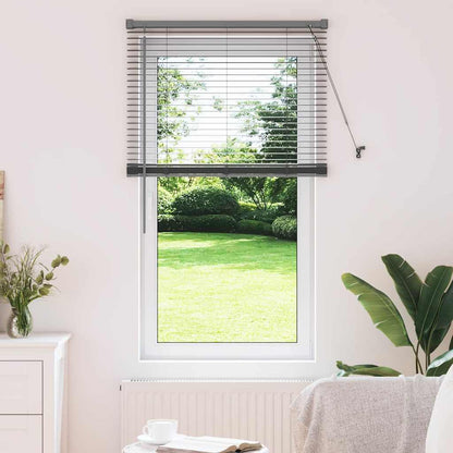 vidaXL Venetian Blinds Manual Dark Grey 130 x 80 cm Aluminium