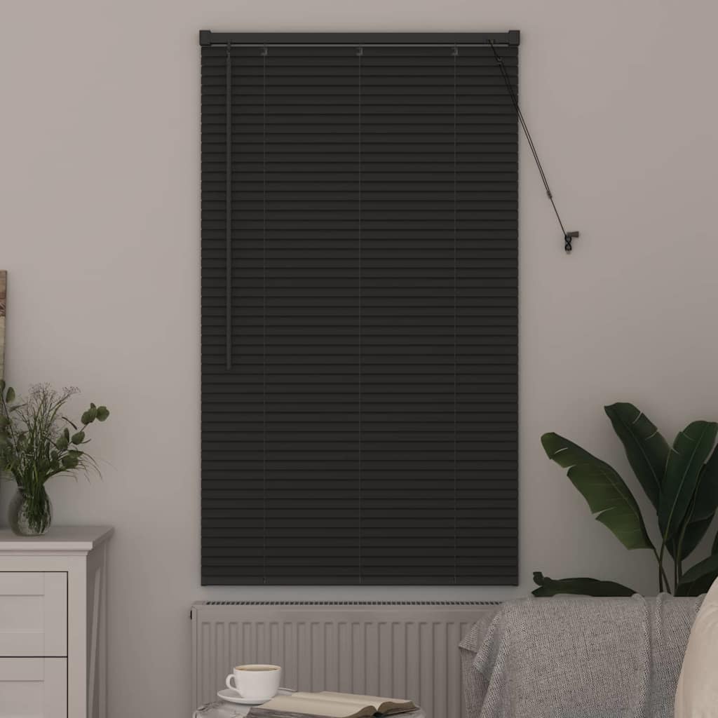 vidaXL Venetian Blinds Manual Dark Grey 130 x 80 cm Aluminium