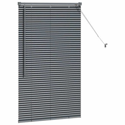 vidaXL Venetian Blinds Manual Dark Grey 130 x 80 cm Aluminium