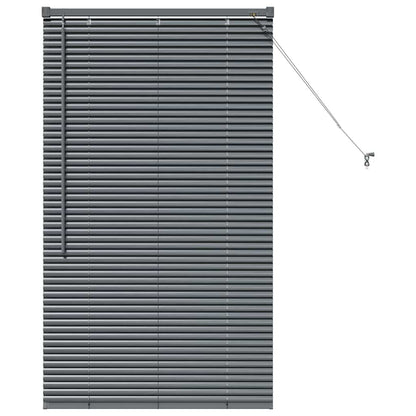 vidaXL Venetian Blinds Manual Dark Grey 130 x 80 cm Aluminium