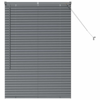 vidaXL Venetian Blinds Manual Dark Grey 130 x 85 cm Aluminium