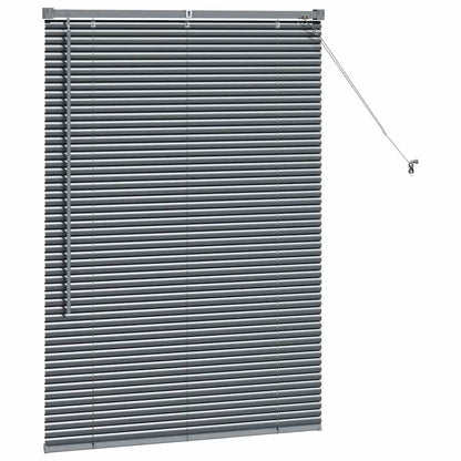 vidaXL Venetian Blinds Manual Dark Grey 130 x 90 cm Aluminium