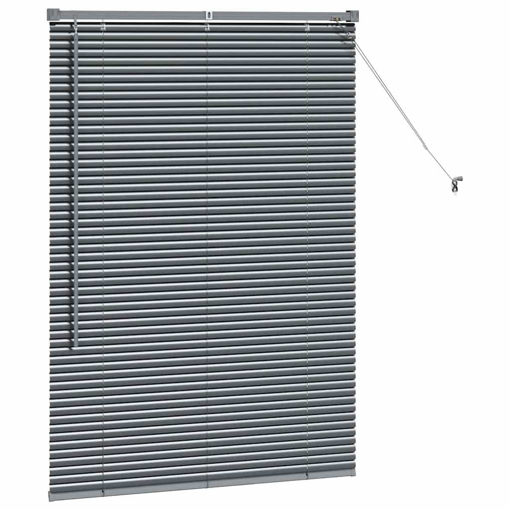 vidaXL Venetian Blinds Manual Dark Grey 130 x 95 cm Aluminium