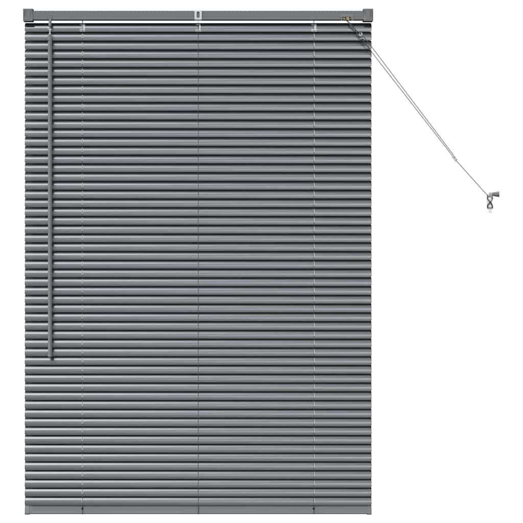 vidaXL Venetian Blinds Manual Dark Grey 130 x 95 cm Aluminium