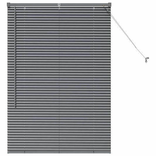 vidaXL Venetian Blinds Manual Dark Grey 130 x 95 cm Aluminium