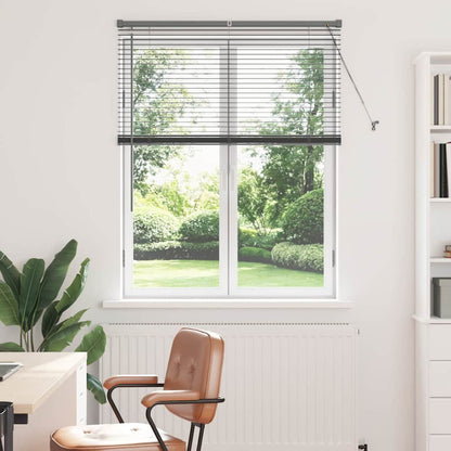 vidaXL Venetian Blinds Manual Dark Grey 130 x 100 cm Aluminium