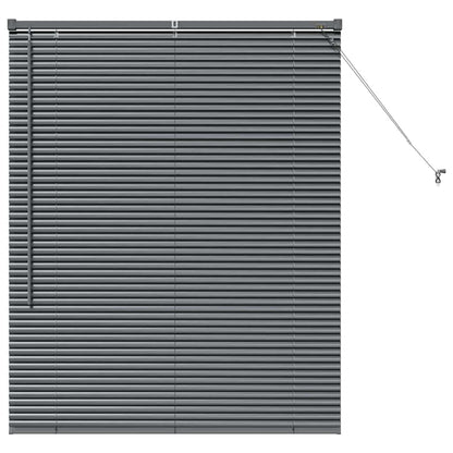vidaXL Venetian Blinds Manual Dark Grey 130 x 105 cm Aluminium