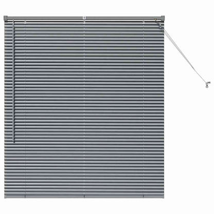vidaXL Venetian Blinds Manual Dark Grey 130 x 110 cm Aluminium