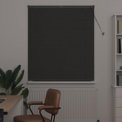 vidaXL Venetian Blinds Manual Dark Grey 130 x 115 cm Aluminium