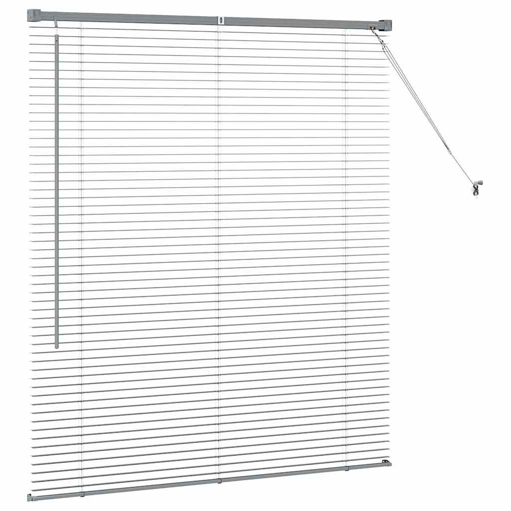 vidaXL Venetian Blinds Manual Dark Grey 130 x 115 cm Aluminium