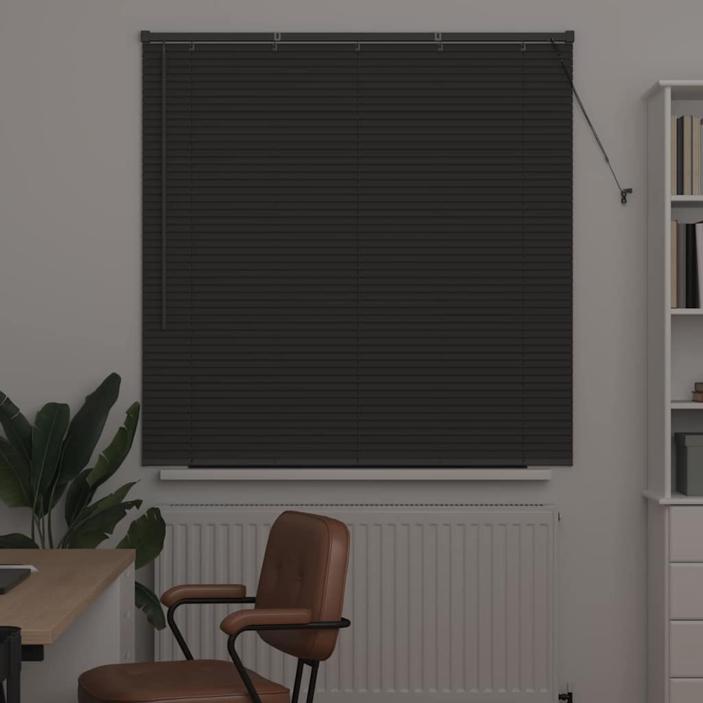 vidaXL Venetian Blinds Manual Dark Grey 130 x 125 cm Aluminium