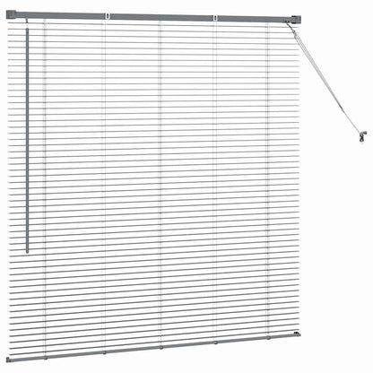 vidaXL Venetian Blinds Manual Dark Grey 130 x 125 cm Aluminium