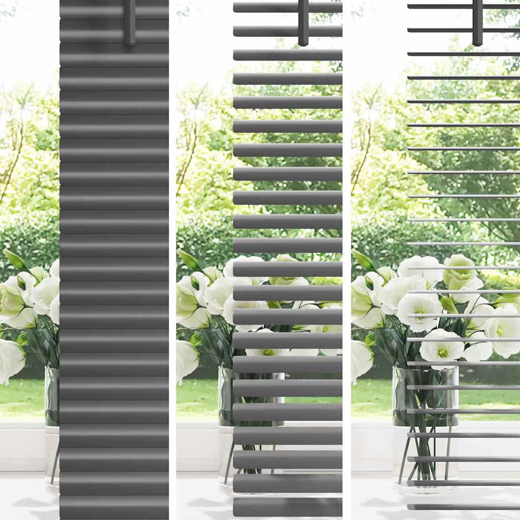 vidaXL Venetian Blinds Manual Dark Grey 130 x 130 cm Aluminium